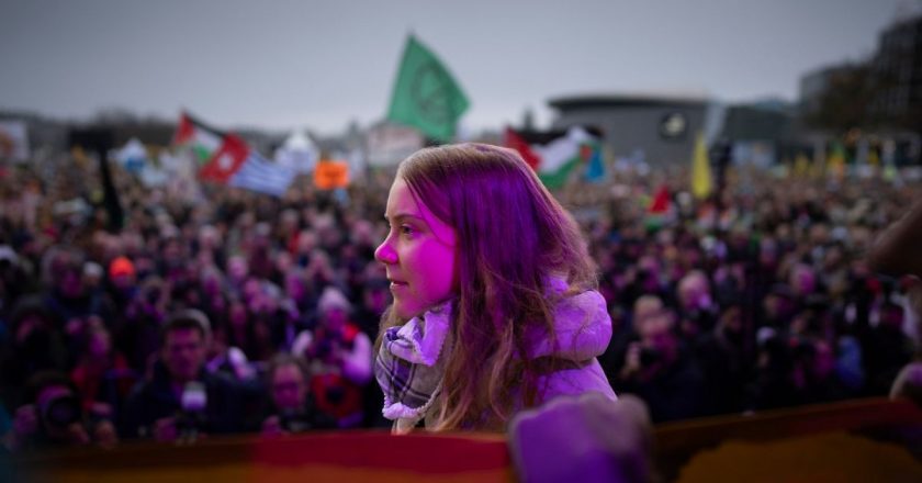 Filistinlilerle dayanışma mesajı gönderen iklim aktivisti Greta Thunberg'in konuşması tepkiye yol açtı