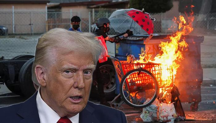 ABD Başkanı Trump’tan Los Angeles protestolarına çarpıcı mesaj! “Düzeni sağlama konusunda çok sert davranırız”
